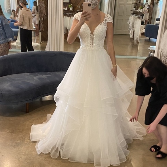 Monica Loretti wedding dress NWT Deodata 4550 - Picture 6 of 7